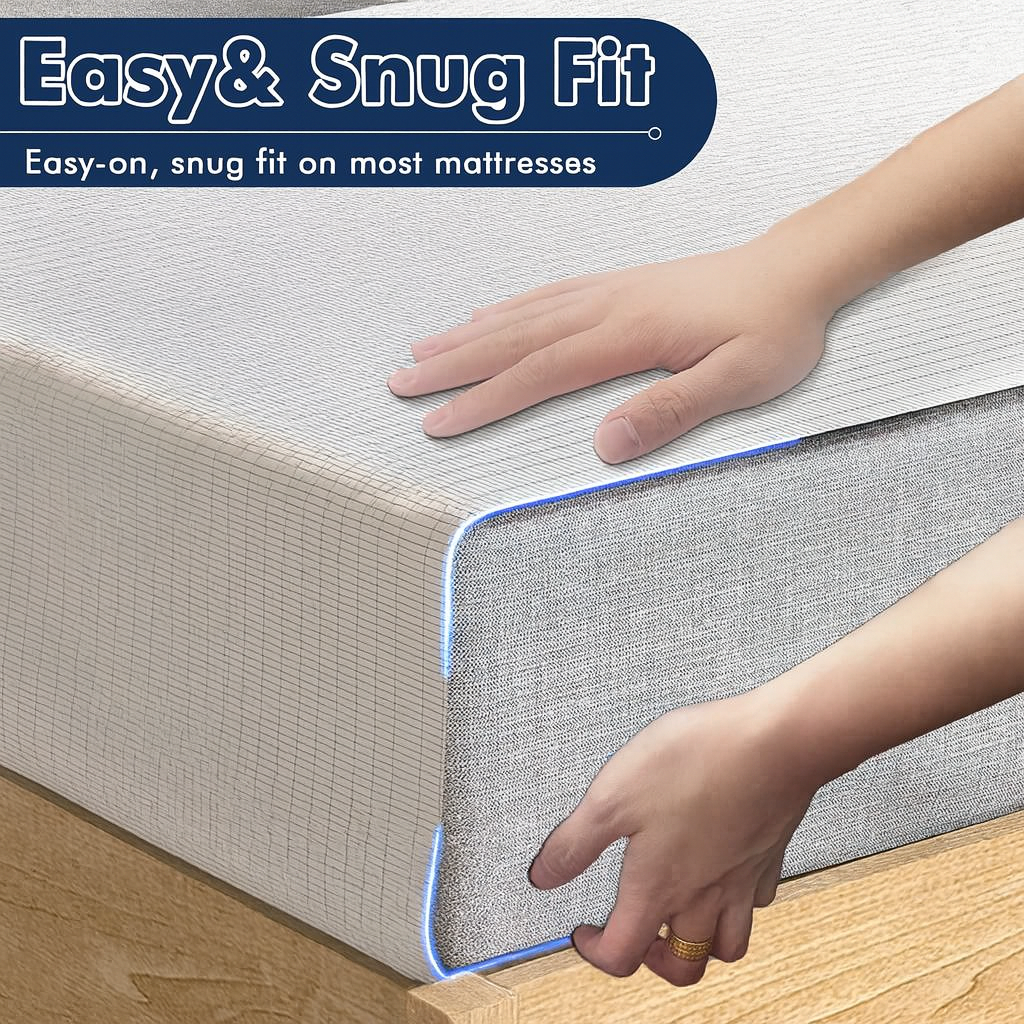 RestoreEarth™ Premium Grounding Bed Sheets for Deep Sleep & Full Body Wellness