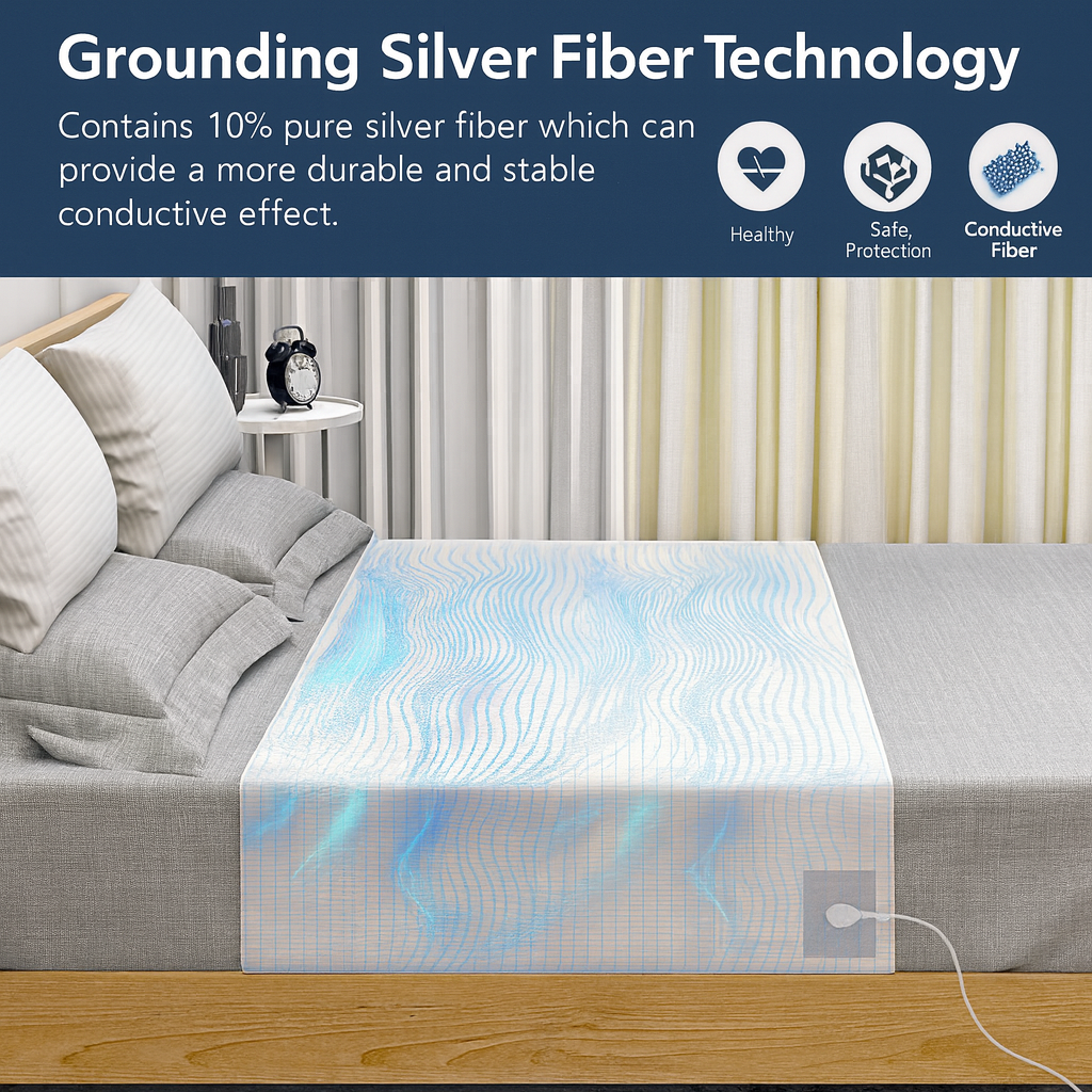 RestoreEarth™ Premium Grounding Bed Sheets for Deep Sleep & Full Body Wellness